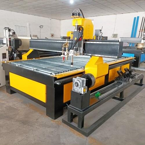 China 3d Plasma Cutter Cut 40 Metal Tube Cutting Machine CNC With Rotary Device 1325 1530 Metal Cutting Machine For Sale