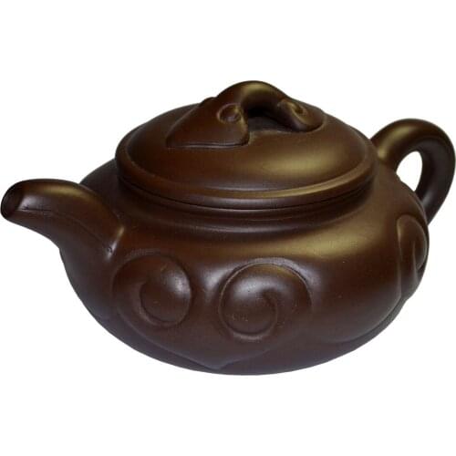 Chinese Yixing Zisha Clay Larger Teapot 600ml Auspicious Cloud RUYI Tea Pot Ruyi Kettle