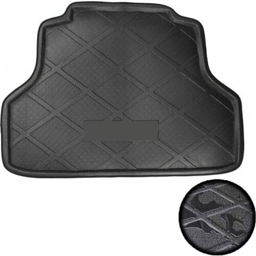 New Hsanzeo Black Rear Trunk Tray Boot Cargo Floor Mat for Mitsubishi Lancer 2006-2016 07 08 09 10 11 12 13 14 15