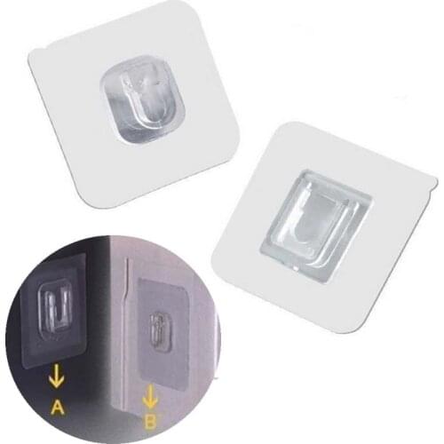 Multi-Purpose Hooks 5/10 Pairs Double-sided Adhesive Wall Hooks Waterproof Clothes Hats Towel Hooks Kitchen Bath Door Hooks