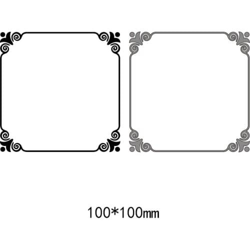 Square frames Metal steel Die Cuts frames Cutting Dies For DIY Scrapbooking Photo Album Embossing paper Cards Crafts