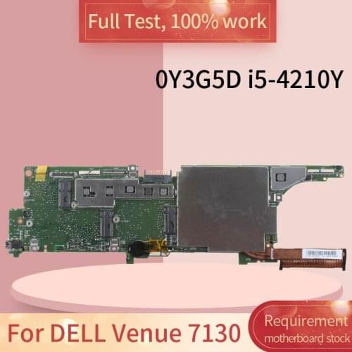 For DELL Venue 7130 11 PRO 0Y3G5D SR191 i5-4210Y Notebook motherboard Mainboard full test 100% work