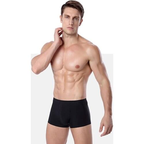Men Underwear Flat Pants Silk Dry And Comfortable Mens Breathable Underwear 2021 Summer High Quality Seamless Male Boxers