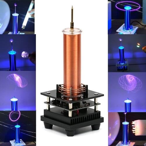Music Tesla Coil Arc Plasma Loudspeaker Wireless Transmission Experiment Desktop Toy Model YS14