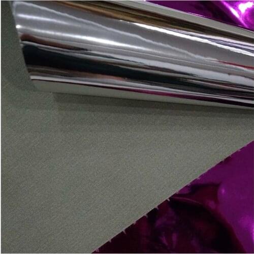 Soft synthetic mirror face TPU holographic leather material