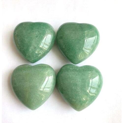 Natural Green Aventurine Heart Shape Chakra Stones Carved Reiki Healing Decoration Natural Quartz Crystals