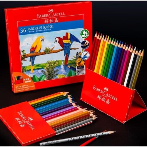 New Faber Castell 5140 Watercolor Pencils 24/36/48/60/72 Set Water Soluble Sketching Colored Pencils for Art School Drawing