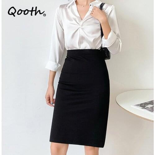 Qooth Long Pencil Skirts