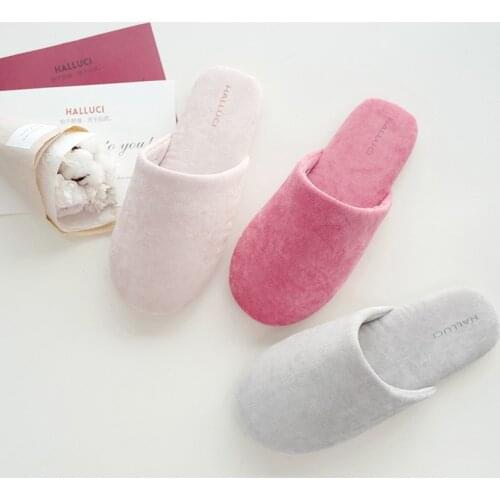 3 Color Women Warm Home Slippers Ladies Soft Bottom Anti-slip Silence Comfortable Indoor Bedroom Office Shoes Slides For Girls