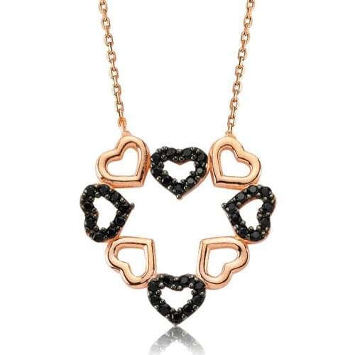 Sterling silver Heart Love Women Necklace