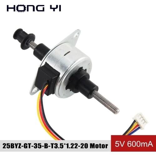 1PCS 25BYZ-GT-35-B-20 Through screw motor T3.5*1.22 600mA 5V Maximum stroke 35mm for CNC milling machine