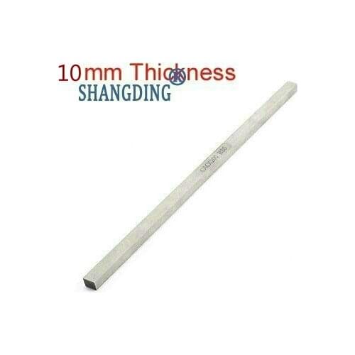 1pc Turning Parting Milling Mini Lathe HSS Tool Bit Gray 10mm Thickness x10/12/14/16/18/20/25/30/35mm x200mm Length