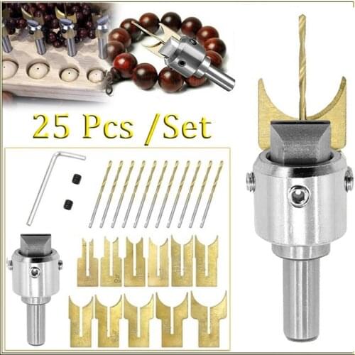 25pcs/16pcs/13pcs Ring Drill Bit Multifunction Wooden Thick Ring Maker High Speed Steel Wood Drill Bits Set