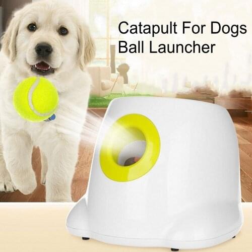 3/6/9m Catapult For Dogs Ball Launcher Dog Toy Tennis Ball Launcher Jumping Ball Automatic Throwing Machine Pet Reward Machine