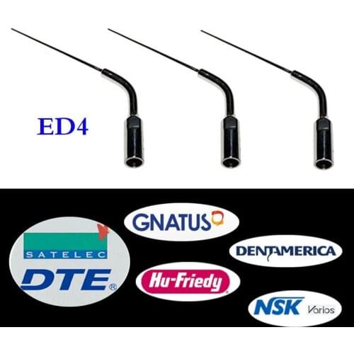 3 Pieces/Lot Dental Scaler Endo Tip ED4 for DTE/ Satelec/ NSK/ Gnatus/ Bonart