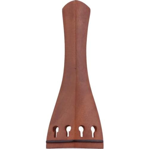 4/4-3/4 Brown Jujube Wood Violin Fine Tuner Tailpiece Big with Tail Rope