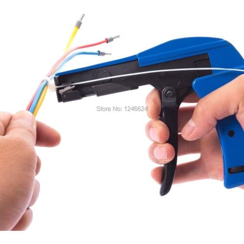 Automatic Nylon Cable Tie Gun HS-600A Fastening and Cutting Tool With Steel Handle Special For Width 2.2mm To 4.8mm Fasten Tools