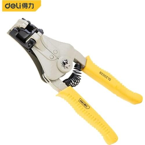 Deli2002B Automatic Wire Stripper Pliers Cable Crimper Cutter Stripping Crimping Electrical Tool Terminal Multitool Tool