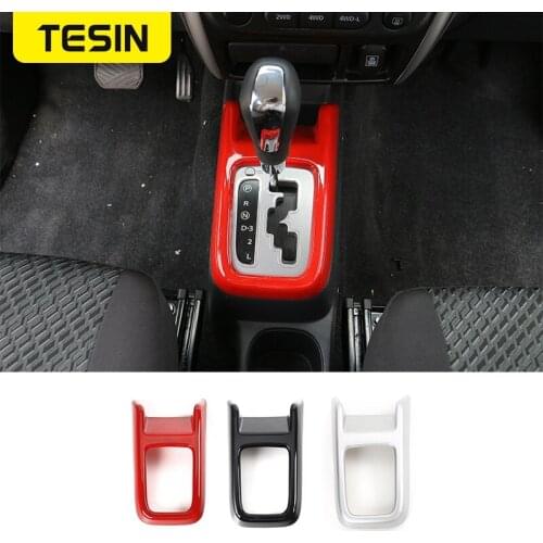 TESIN Car Stickers for Suzuki jimny Car Gear Shift Transfer Panel Decoration Cover for Suzuki jimny 2007-2017 Car Accessories
