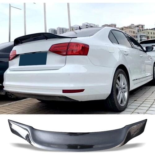 Car Trunk Spoiler Carbon Fiber FRP Auto Rear Trunk Wing R For Volkswagen VW Jetta 2015 - 2017 Style Refit Accessories Spoiler