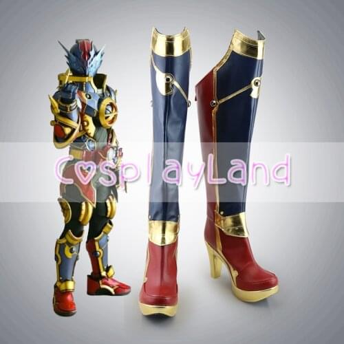 Kamen Rider Masked Rider Evol Cosplay Boots Shoes Men High Heel Shoes Costume Customized Accessories Halloween Party Shoes