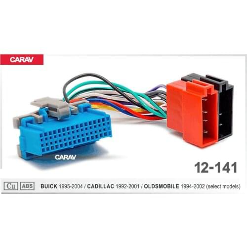 CARAV 12-141 ISO Radio Wiring Harness Adaptor connector For BUICK 1995-2004 For CADILLAC (select models) For OLDSMOBILE