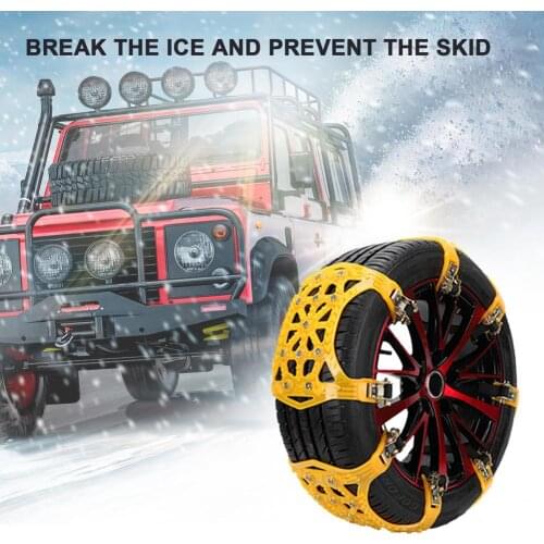 Snow Tire Chain Thickened TPU Car Truck Wheel Chain For Snow Mud Road SUV Car Tire Anti-skid Chains Emergency Skid Chain