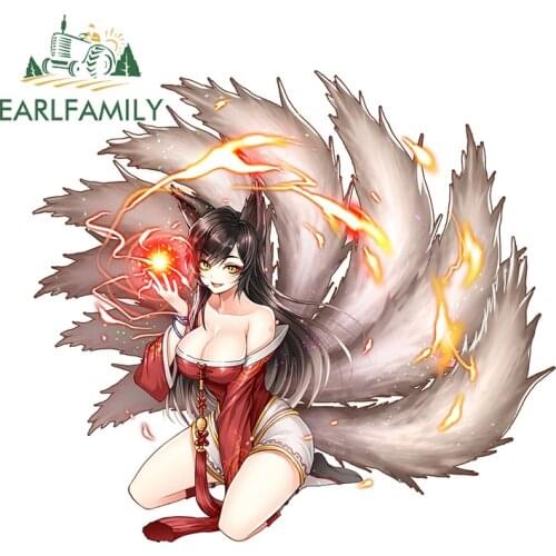 EARLFAMILY 13cm x 11.6cm for League of Legends Camper Decals Vinyl Car Stickers Refrigerator Windshield Decal Trunk Car Styling