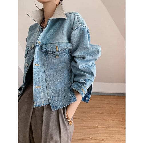 JANTSALINMO Womens Denim Jackets