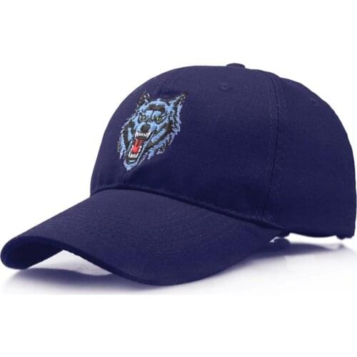 Baseball Cap Men Wolf Dad Hat Summer Sun Hip Hop Curved Bill Adjustable Outdoor Accessory