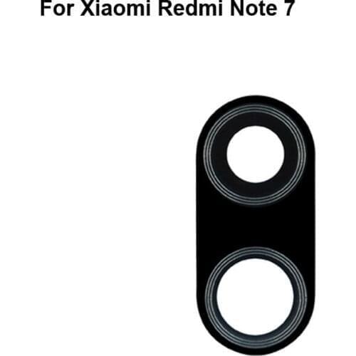 2PCS High quality For Xiaomi Redmi Note 7 Back Rear Camera Glass Lens test good For Xiaomi Red mi Note7 Replacement Parts