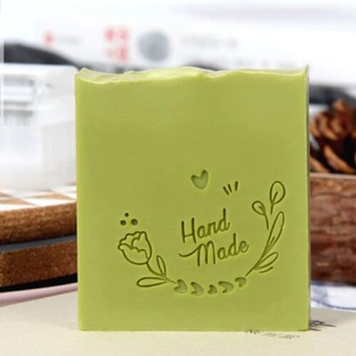 Creative Handmade Soap Latter Stamp Home Cleaning Seal Natural Acrylic Transparent Imprint Soap Stamp For Diy Making Chapters