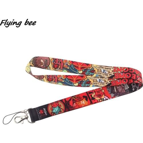Flyingbee Dragon Creative Lanyard Badge ID Lanyards Mobile Phone Rope Key Lanyard Neck Straps Accessories X1362