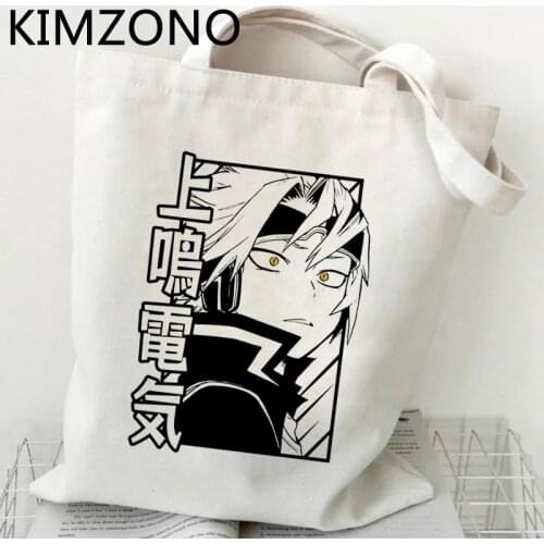 My Hero Academia Kaminari Denki shopping bag bolsa reusable shopper recycle bag bag sacola boodschappentas reusable grab