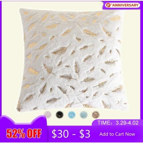 Soft Plush Cushion Cover Decorative Pillows Cover Fur Home Decor Pillowcase Decorative Room Seat Sofa Bed Decoration Pillowcase