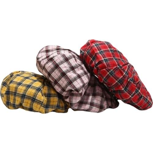 2021 New Women Girl Beret Lattice Plain Lady Caps Artist Warm Wool Winter Beanie Hat Cap Vintage Berets Hats Elegant