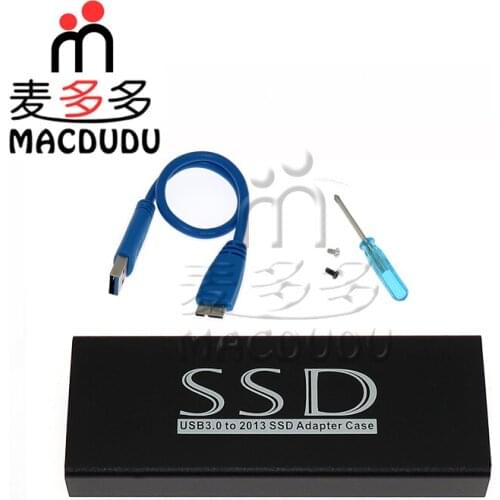 New USB3.0 HDD Enclosure Adapter External SSD Case for MacBook Air A1465 A1466 MacBook Pro Retina A1502 2013-2015