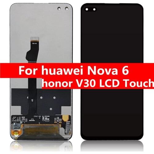 Original Screen for Huawei Honor View 30 LCD Display Digitizer Assembly Touch Display Apply to Huawei Nova 6 Display Repair Part