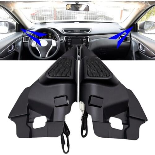 Roavia For 2014-2019 Nissan X-Trail Triangle Panel Cover Head Speakers Car Audio Trumpet Door Trim Tweeter Speaker
