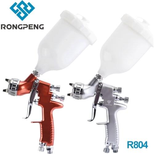 RONGPENG Professional R804 HVLP Paint Spray Gun 1.3mm Nozzle 400cc Cup Gravity Feed Airbrush Pneumatic Tool