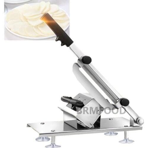 Stainless Steel Manual Frozens Meats Slicer Mutton Ham Beef Cutter Cutting Machine Kitchen Supplies