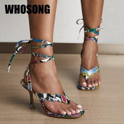 Women Sandals Woman Sexy Shoes Gladiator High Thin Heels Ladies Cross Strap Sandals Female Brand Sandals Zapatos De Mujer New