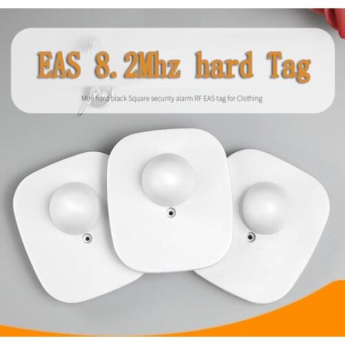 Universal EAS System Clothing RF 8.2mhz Antitheft Security Alarm System Colorful Square EAS Hard Tags