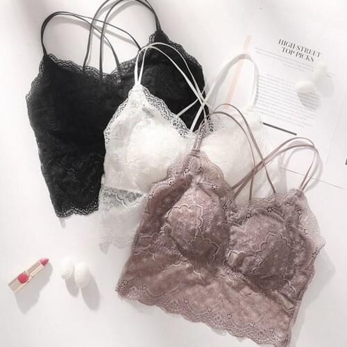 Magic Channel Lace Bra lightweight Sexy 5A silk Fashion Comfort Wire Free Bra cross strap For Women Female Lingerie worn out