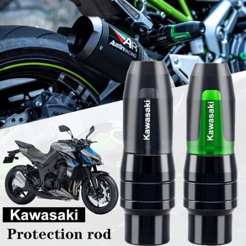 Motorcycle Crash Pads Exhaust Sliders Crash Protector For kawasaki Z750 Z900 Z650 Z800 Z250 Z300 Z1000 Z1000SX ER6N with logo