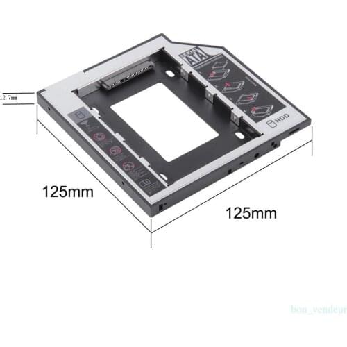 12.7mm SATA HDD SSD Hard Drive Disk Caddy/Bracket for ASUS A45 A45VD A45VS A45VM A4310 B33 K55A K55DE K55DR K55N K55V