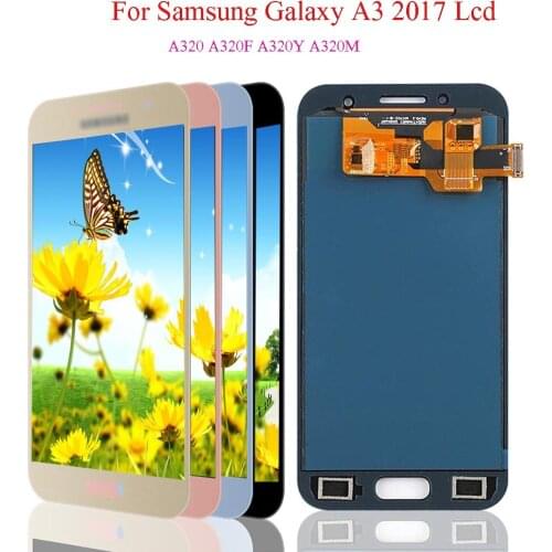 4.7"LCD For Samsung Galaxy A3 2017 LCD DisplayTouch Screen Digitizer Assembly Replacement For Samsung A320 A320F A320Y A320M LCD