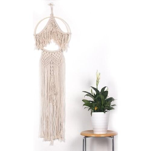 1 pcs Bohemian Wall Macrame Tapestry Mandala Wall Hanging Dreamcatcher Nordic Chic Boho Decor Accessories Home Room Decoration