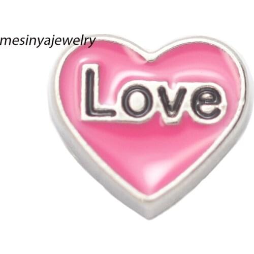 10pcs Love Custom Floating Charms For Glass Locket