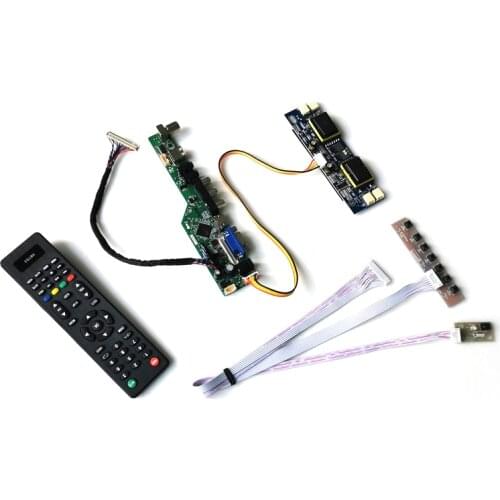 For LTM200KP01/LTM200KT01/M200O1 1600*900 monitor panel 20" 30Pins LVDS Audio VGA USB 4CCFL LCD display controller card kit